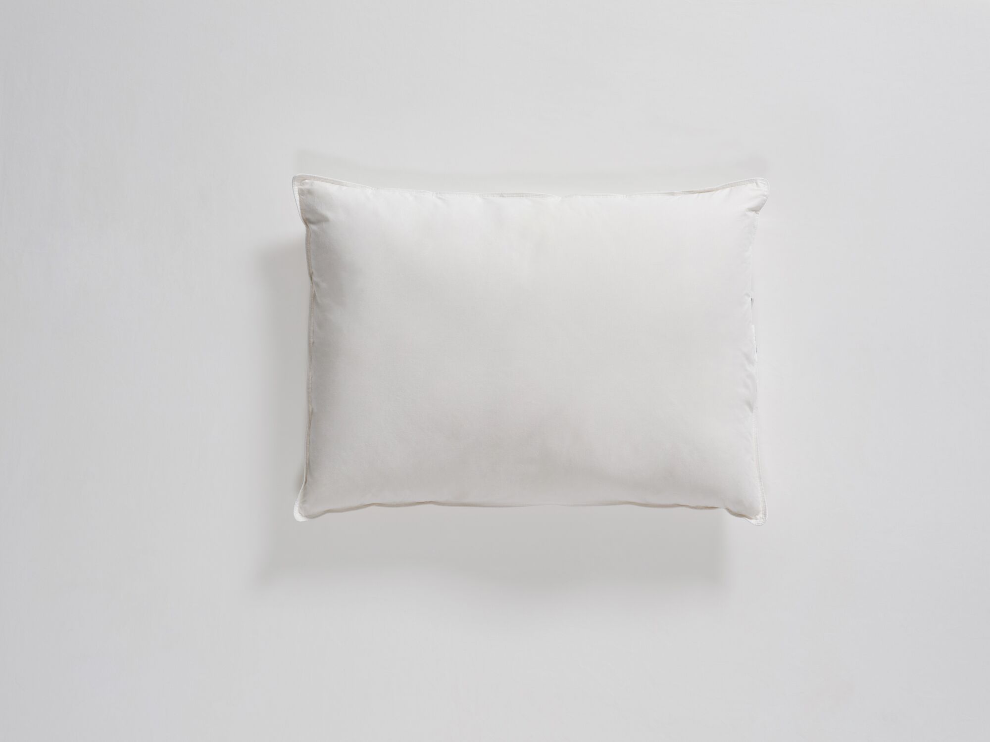 Queen size feather pillow top view